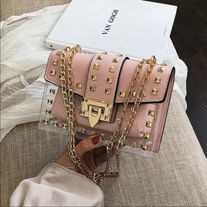 Small clear Messenger Bag Chains